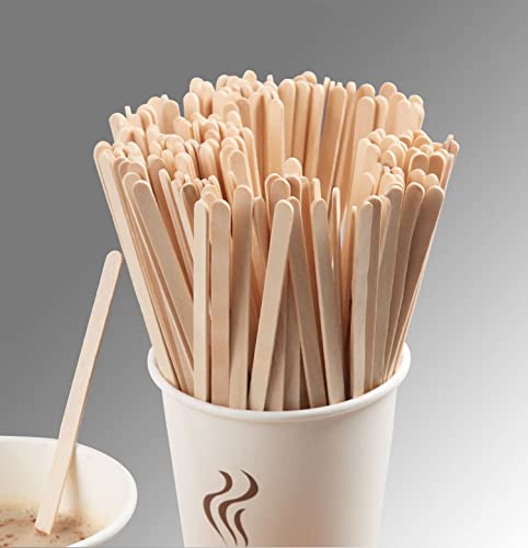 BRIGHTAIL INFRA Coffee Stir Sticks Wood Stirrers Disposable Drink Stirrers for Tea Beverages (4.5 Inch, 1000)