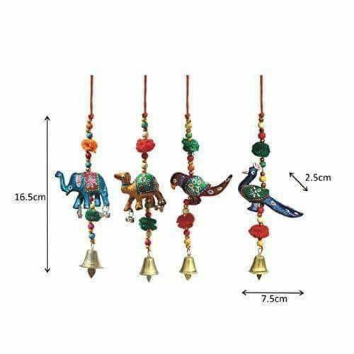 Decorative Thread Paper Mache Door Hanging Set, Multicolor