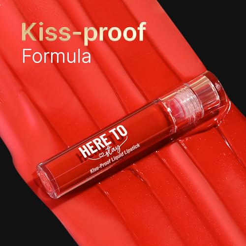 Swiss Beauty Select Here To Stay Liquid Matte Lipstick with Kiss-Proof Formula | Infused with Vitamin E | Non-Transfer, Smudgeproof | 12-18 Hrs Stay | Shade - La Rose, 3ml |