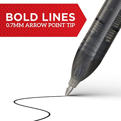 Sharpie Rollerball Pen Black 0.7Mm, 12 Markers