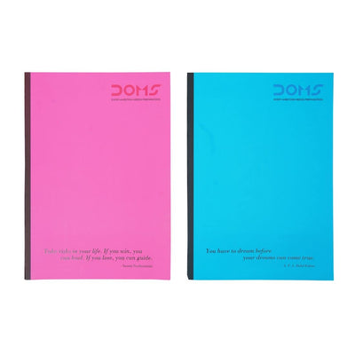 Doms Neon Series Soft Bound Notebook - Unruled