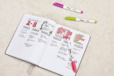 Sharpie S-Note Creative Markers, Chisel Tip,Assorted, 6 Markers