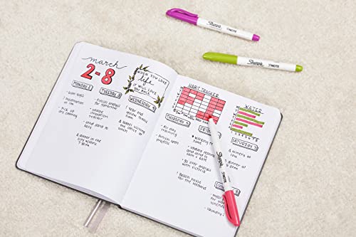 Sharpie S-Note Creative Markers, Chisel Tip,Assorted, 6 Markers