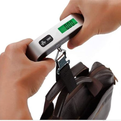 COOFANDY Portable Handy Pocket Smile Mini Electronic Digital Luggage, Hanging Scale with Backlit LCD Display, Travel Weight, Portable Weighing Scale with Hook, Temperature Sensor Battery Included