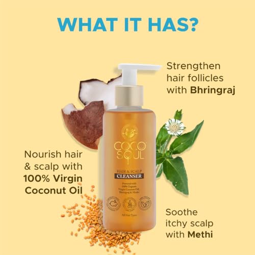 Coco Soul Shampoo with Coconut & Ayurveda | Paraben & Sulphate Free | 200ml