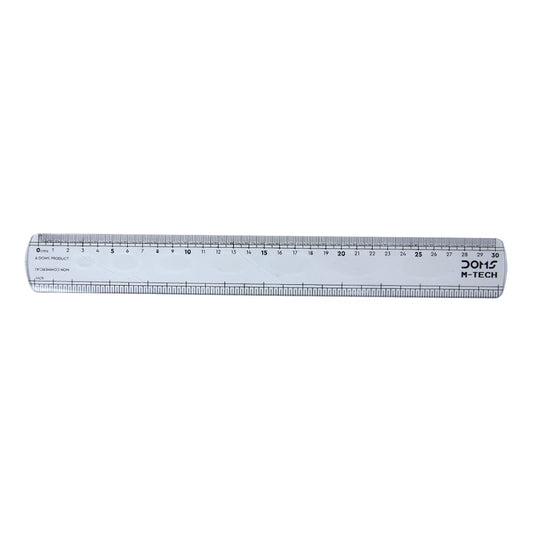 DOMS M Tech 30cm Transparent Scale (Pack of 10)