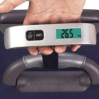 ADDCART Plastic 50 Kg Digital Luggage Scale with LCD Display Backlight Temperature Sensor and Tare Function Weighing Scale(Silver Color)