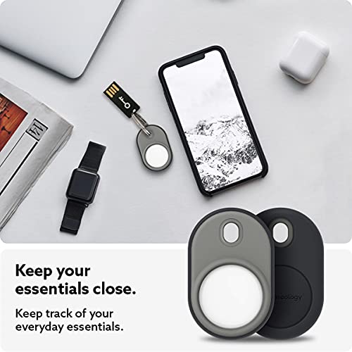 CASEOLOGY by Spigen Nano Pop Cover Case Compatible with Airtag - Black Sesame