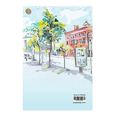 PaperPep Bristol Pocket Art Book 200GSM 4"X6" 30 Sheets for Solvent Based Markers, Felt Tip Pen, Gouache, Ink, Charcoal, Airbrush, Crayon, Pencil, Illustration, Design & Manga for Artists' & Amateurs…