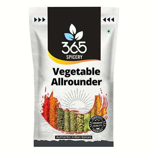 365 SPICERY Vegetable Allrounder | Authentic Indian Spice Blend for Vegetarian Dishes | Made with Premium Indian Spices | No Preservatives, No Added Color, No MSG - 200 gm