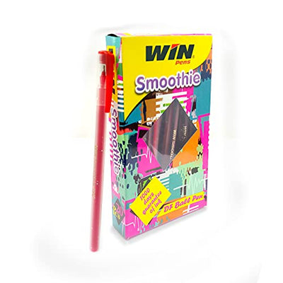 Win Smoothie Ball Pens (Red, 80 Pcs)