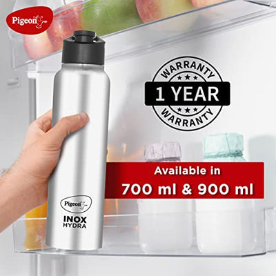 Pigeon by Stovekraft Stainless Steel INOX Hydra 1000 Drinking Water Bottle 900 ml - Silver (Pack of 1)