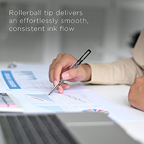 Parker Vector Special Edition Roller Ball Pen Chrome Trim With Keychain Gift Set - Blue Ink, Pack Of 1