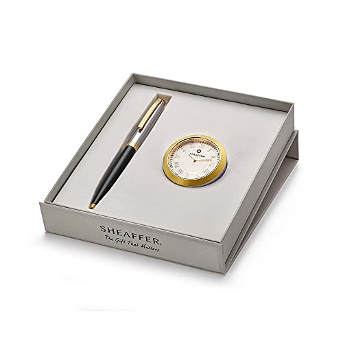 SHEAFFER Gift Set SAGARIS 9475 Ball Pen with Table Clock