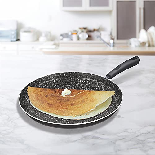 MILTON Pro Cook Granito Induction Omni Tawa, 32 cm, Black, Aluminium