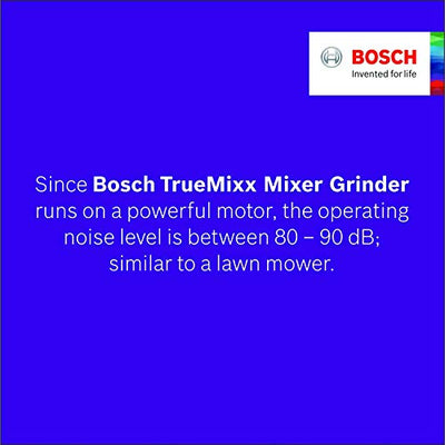 Bosch TrueMixx Bold Mixer Grinder (600 Watt, 4 Jars, Black) - MGM4344BIN (Indian Plug)