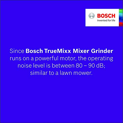 Bosch TrueMixx Bold Mixer Grinder (600 Watt, 4 Jars, Black) - MGM4344BIN (Indian Plug)