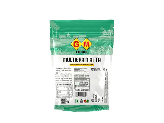 GM Foods Multigrain Flour Atta 500 Gram (Pack Of 3)