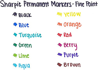 Sharpie Fine Tip Retractable Permanent Marker Black, 36 Markers