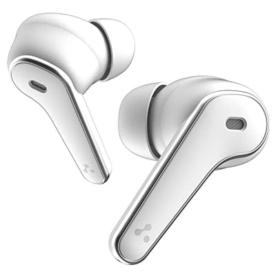 Ambrane Dots Dew True Wireless In Ear Earbuds with Up to 30 Hrs Playtime, Environmental Noise Cancellation, Latest Bluetooth V5.2, 10mm Drivers with BoostedBass, Lightweight, IPX4 Splash Proof (White)