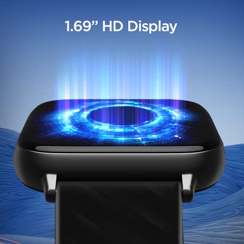 boAt Wave Prime47 Smart Watch with 1.69" HD Display, 700+ Active Modes, ASAP Charge, Live Cricket Scores, Crest App Health Ecosystem, HR & SpO2 Monitoring(Matte Black)