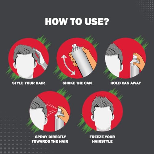 Set Wet Hair Spray for Men Extreme Hold 200ml | No Sulphate, No Paraben | Quick Hair Styling and Setting, No Flaking