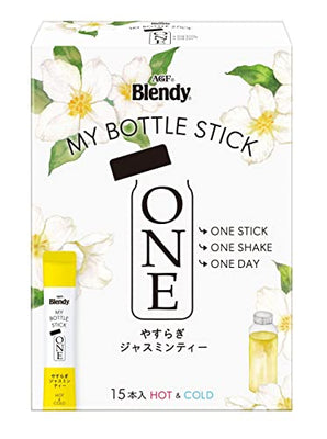 AGF Blendy My Bottle Stick One Peaceful Jasmine Tea 15 Sticks [Jasmine Tea] [For water bottles] | Made in Japan