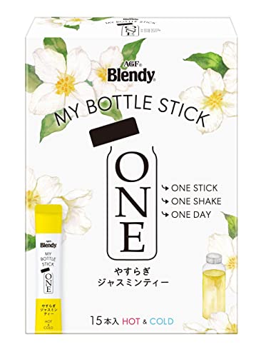 AGF Blendy My Bottle Stick One Peaceful Jasmine Tea 15 Sticks [Jasmine Tea] [For water bottles] | Made in Japan