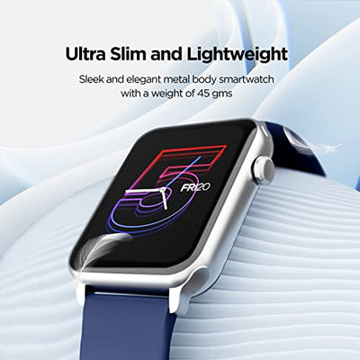 boAt Wave Call Smart Watch, Smart Talk with Advanced Dedicated Bluetooth Calling Chip, 1.69” HD Display with 550 NITS & 70% Color Gamut, 150+ Watch Faces, Multi-Sport Modes, HR, SpO2, IP68(Deep Blue)
