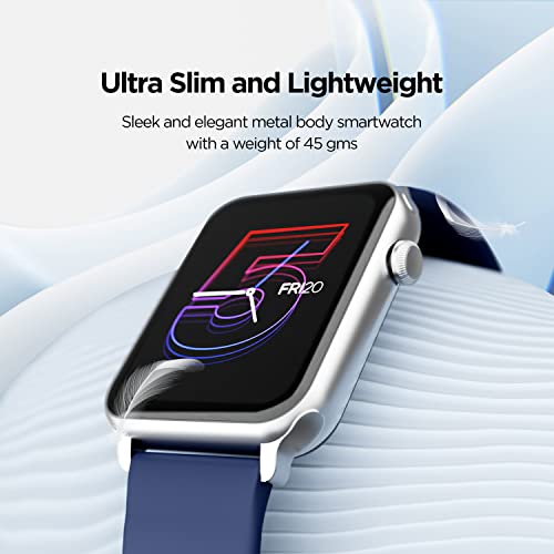 boAt Wave Call Smart Watch, Smart Talk with Advanced Dedicated Bluetooth Calling Chip, 1.69” HD Display with 550 NITS & 70% Color Gamut, 150+ Watch Faces, Multi-Sport Modes, HR, SpO2, IP68(Deep Blue)