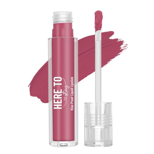 Swiss Beauty Select Here To Stay Liquid Matte Lipstick with Kiss-Proof Formula | Infused with Vitamin E | Non-Transfer, Smudgeproof | 12-18 Hrs Stay | Shade - La Rose, 3ml |