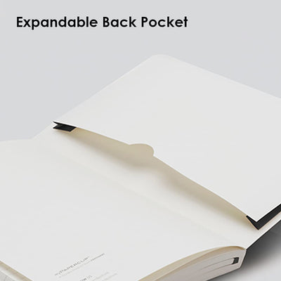Mypaperclip Executive Series Notebook, A5 (148 X 210Mm, 5.83 X 8.27 In.) Checks, Esx192A5-C Black