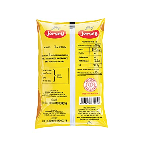 Jersey Cow Ghee Poly Pouch, 1000