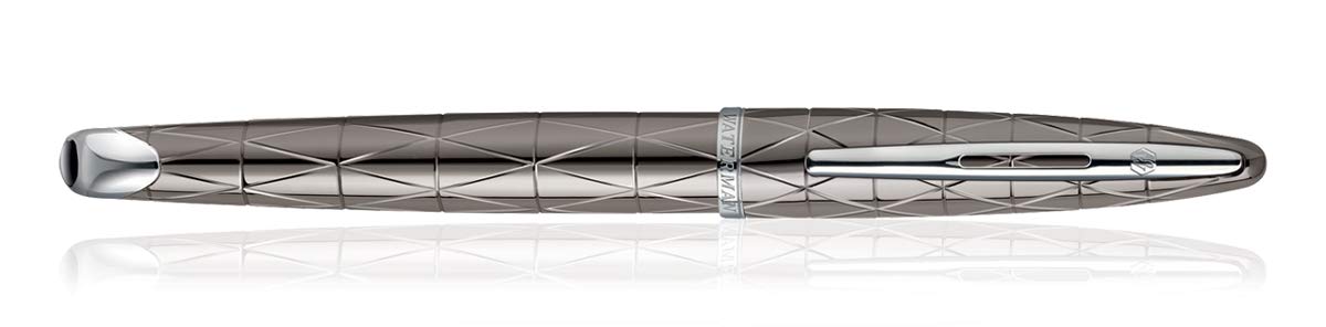 Waterman Carene Essential Silver Trim Fountain Pen, Medium Nib