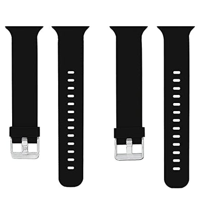 ACM Watch Strap Slide Silicone Belt compatible with Fire-Boltt Ring 1 Bsw005 Smartwatch Classic Casual Band Black