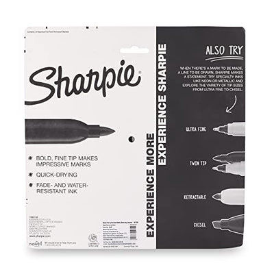 Sharpie Fine Tip Permanent Marker, Electro Pop, Assorted, 24 Markers