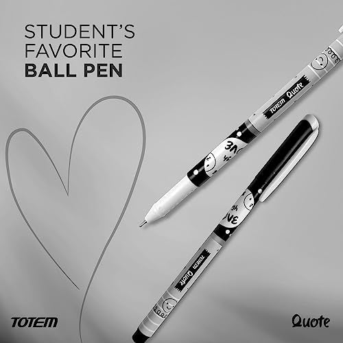 Totem Quote Ball Pen Black Pack of 20