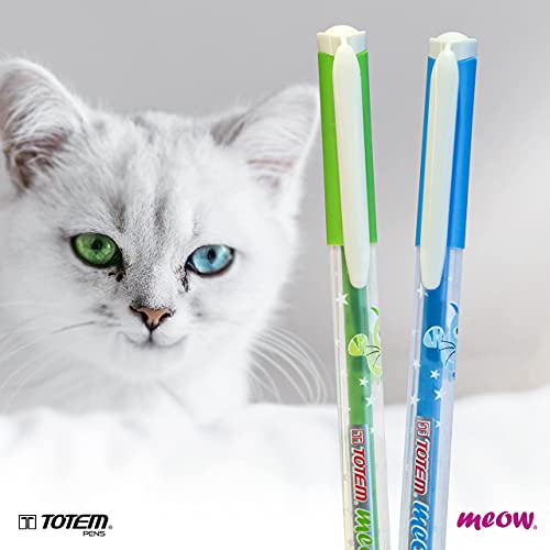 Totem Meow Ball Pen PK 60Blue,30Black&10Red