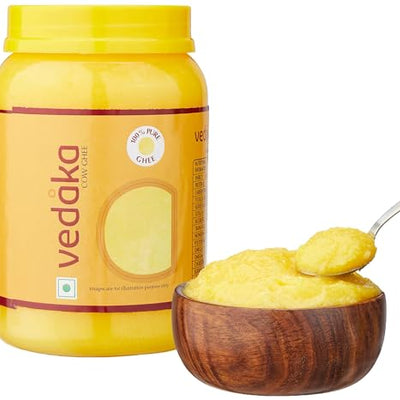 Amazon Brand - Vedaka Cow Ghee | 1 Litre Jar | Rich Aroma