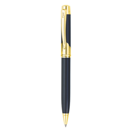 FLAIR Platinum Series Violin Ball Pen Blister Pack - Swiss Tip Technology With Twist Mechanism - Classic Design With Smooth Writing Experience - Durable & Refillable Pen - Blue Ink, Pack Of 1