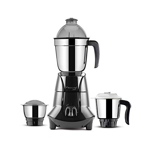 Butterfly Jet Elite 750-Watt Mixer Grinder with 3 Jars (Grey) (Indian Plug)