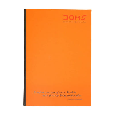 Doms Neon Series Soft Bound Notebook | Unruled, 200 Pages | 29.7 x 21 CM | The Book is Sturdy & Long Lasting | Pack Of 1 | Color & Design May Vary