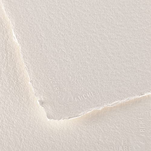Arches Watercolour 850 GSM Rough Natural White 56 x 76 cm Paper Sheets, 5 Sheets