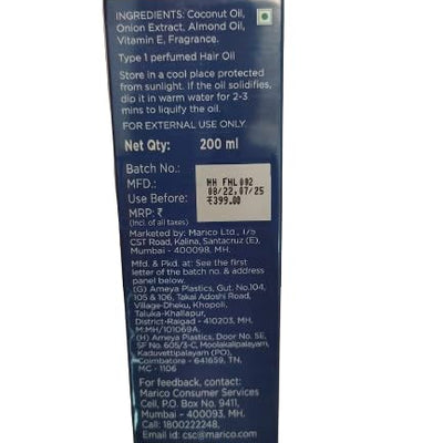 Parachute Advansed Onion Hair Oil for Hair Growth and Hair Fall Control with Natural Coconut Oil & Vitamin E - 200ml