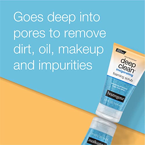 Neutrogena Deep Clean Invigorating Foaming Scrub, 4.2 Ounce