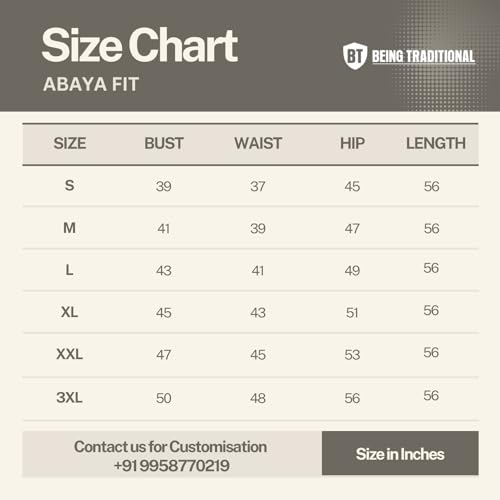 BT - Being Traditional Women’s Nida Matt Dual Color Layered Abaya With Long Flared Sleeves and Waist Belt (LAB-008) (2XL, Black-Maroon)