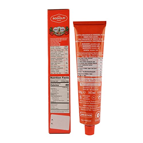 8x Rodolfi Tomato Paste Tube, 130g each - Pack of 8