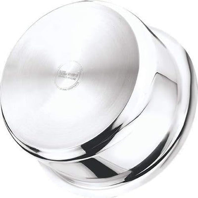 Vinod Stainless Steel 304 Grade - Tope/Patila/Topiya/Tapeli with Lid - Diameter 22 cm,Capacity 4 Litre,Multipurpose,Induction and Gas Stove Friendly,2 Year Warranty,Silver