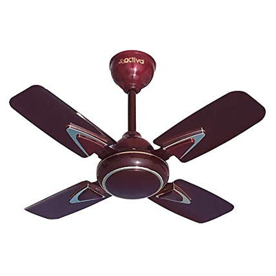 ACTIVA 850 RPM HIGH Speed Galaxy-1 (600 MM) 4 Blades Anti dust coating Ceiling Fan with 2 Years Warranty (Deco Brown)
