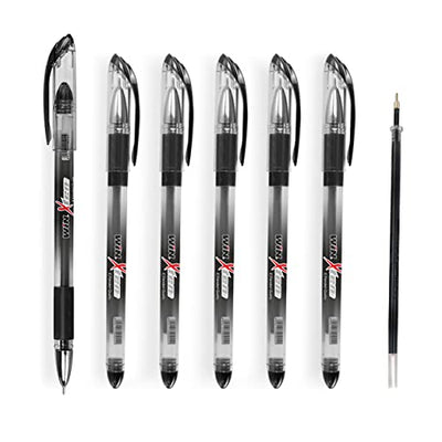 Win X-10 Ball Pen Black - 6Pcs Pouch + 1Refill Per Pack